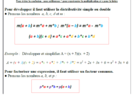 Le Calcul Littéral Développement Factorisation Seconde Cours Et Exercices Le Calcul Littéral Développement Factorisation Seconde Cours Et Exercices